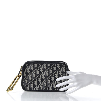 Christian Dior Oblique Diorquake Clutch Blue 2 of 10