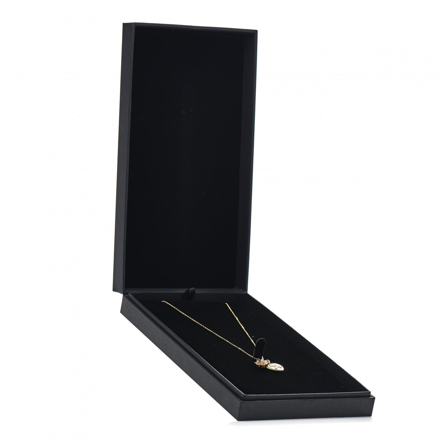 18K Yellow Gold Diamond Mini True Love Small Mixed Charm Belcher Chain Necklace