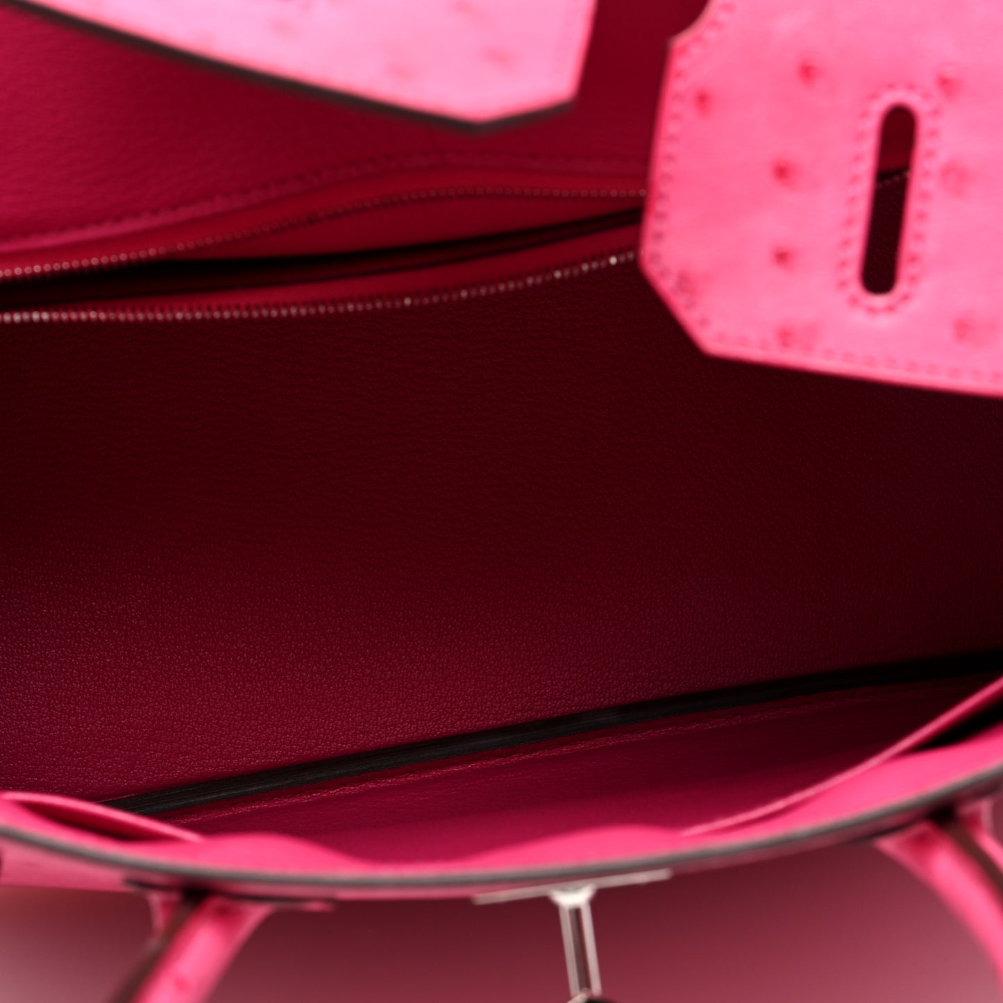 Ostrich Birkin 30 Fuchsia