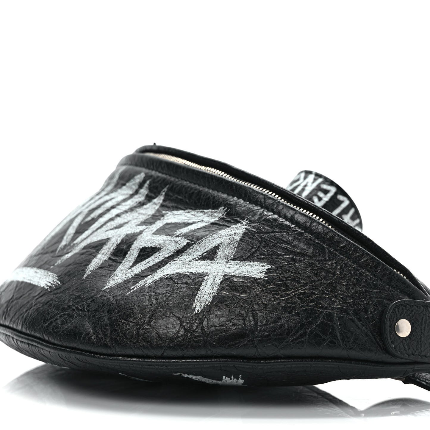 Agneau Arena Graffiti All Over XS Souvenir Belt Bag Black White