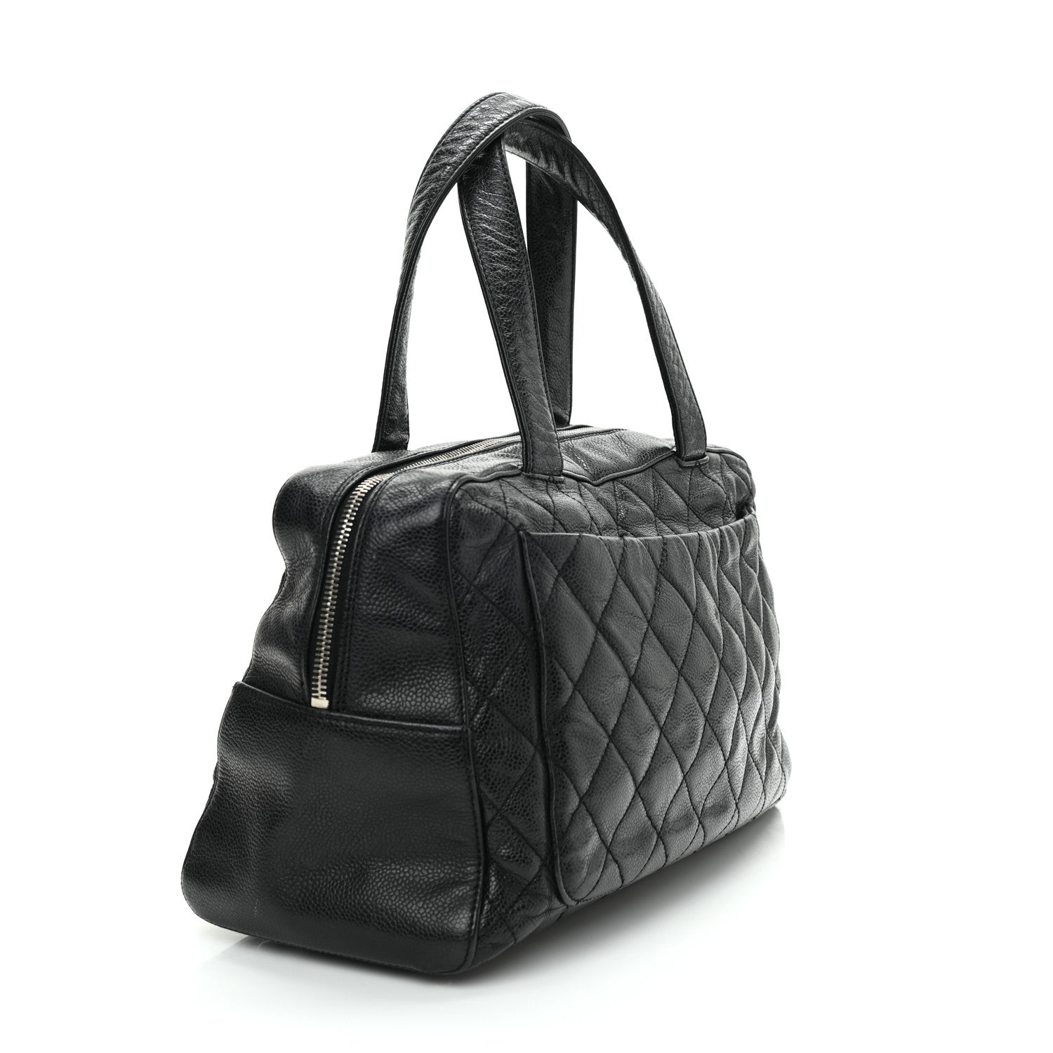 Chanel Caviar Quilted Bowler Black 3 of 12