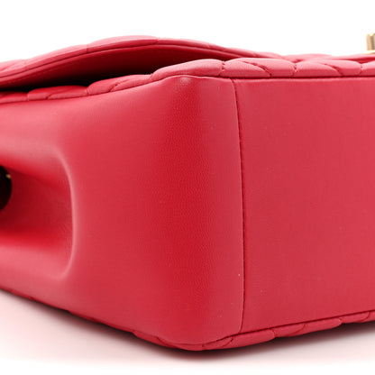 Chanel Lambskin Quilted Jumbo Mademoiselle Chic Flap Red 9 of 13
