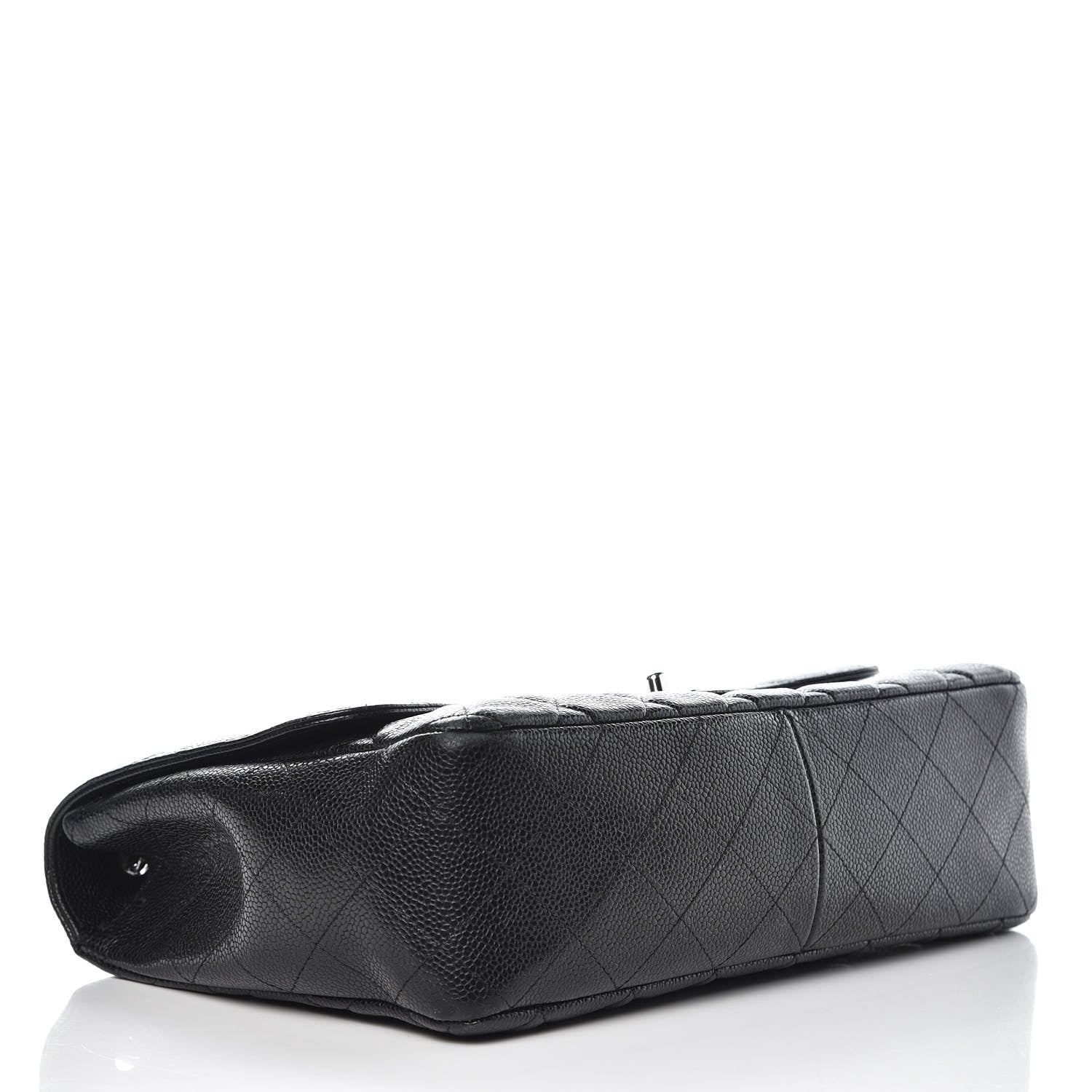 Chanel Caviar Quilted Jumbo Single Flap Black 5 of 15