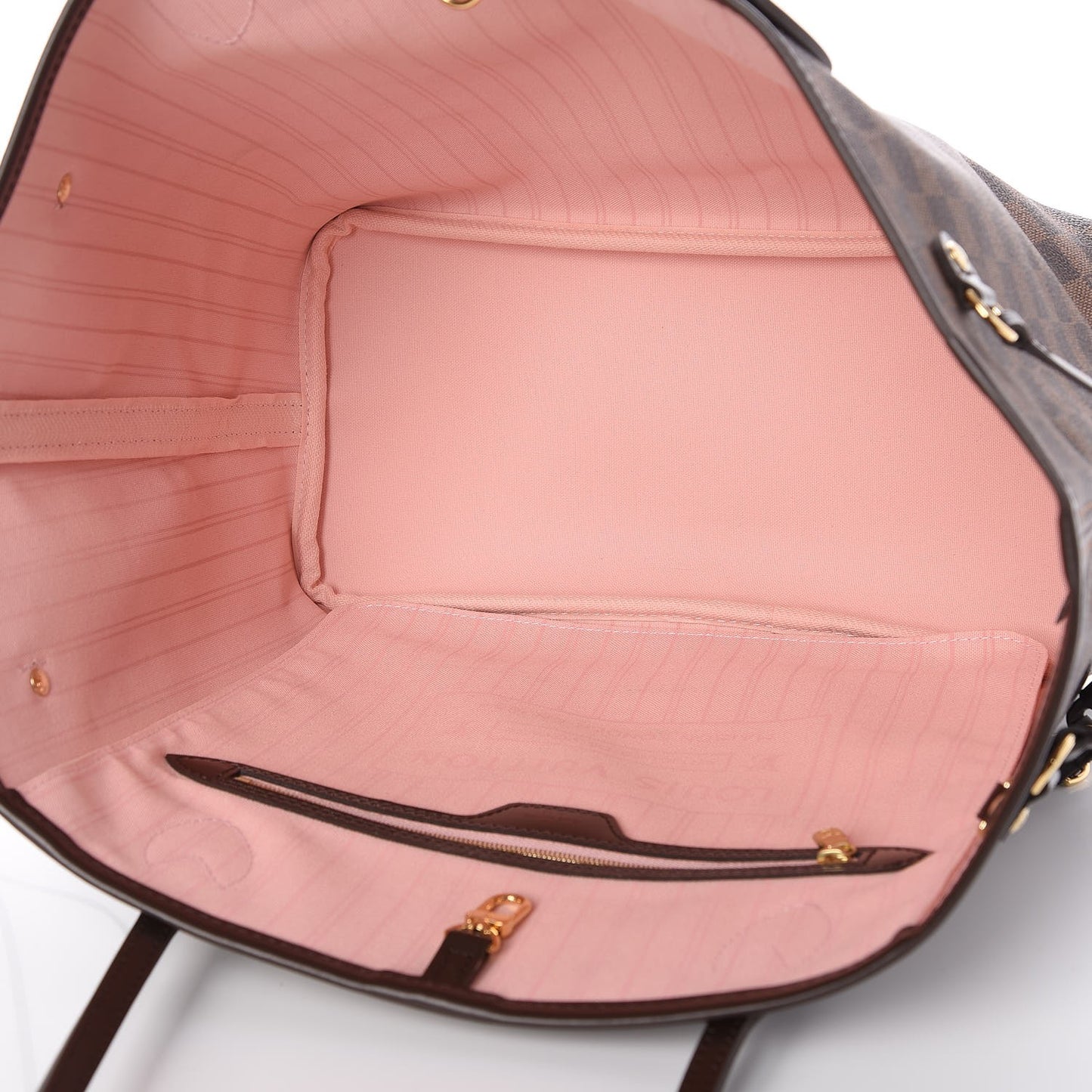 Damier Ebene Neo Neverfull MM Rose Ballerine