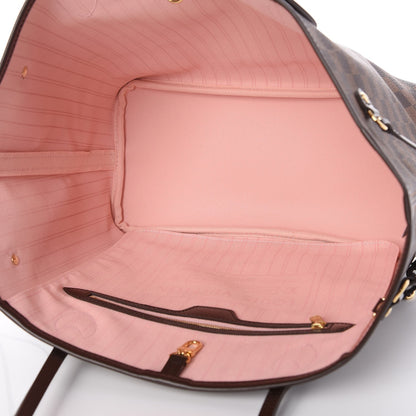 Louis Vuitton Damier Ebene Neo Neverfull MM Rose Ballerine 5 of 8