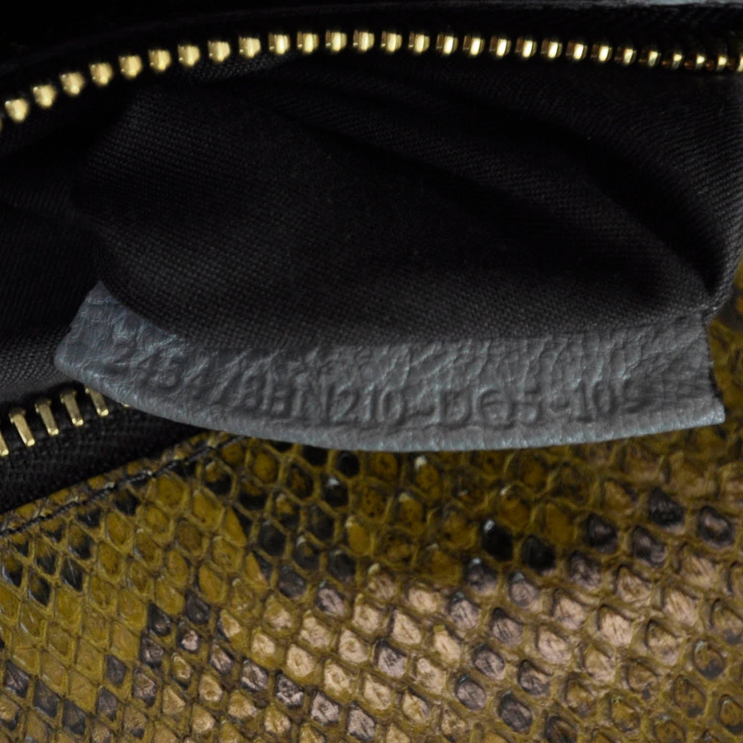 Fendi Goatskin Python Large Peekaboo Iconic Satchel 8 of 9