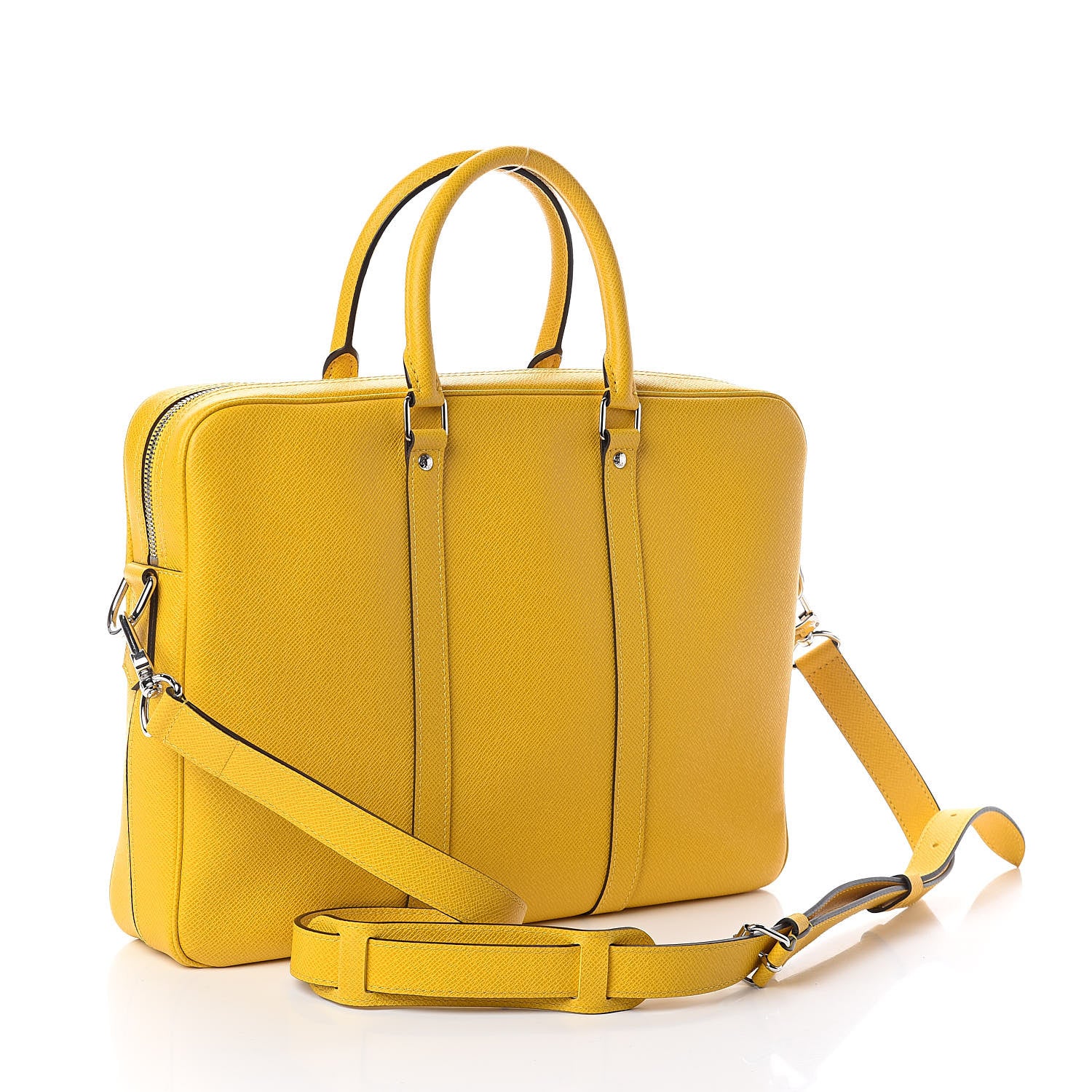 Louis Vuitton Taiga Porte Documents Voyage PM Yellow Altair 3 of 9