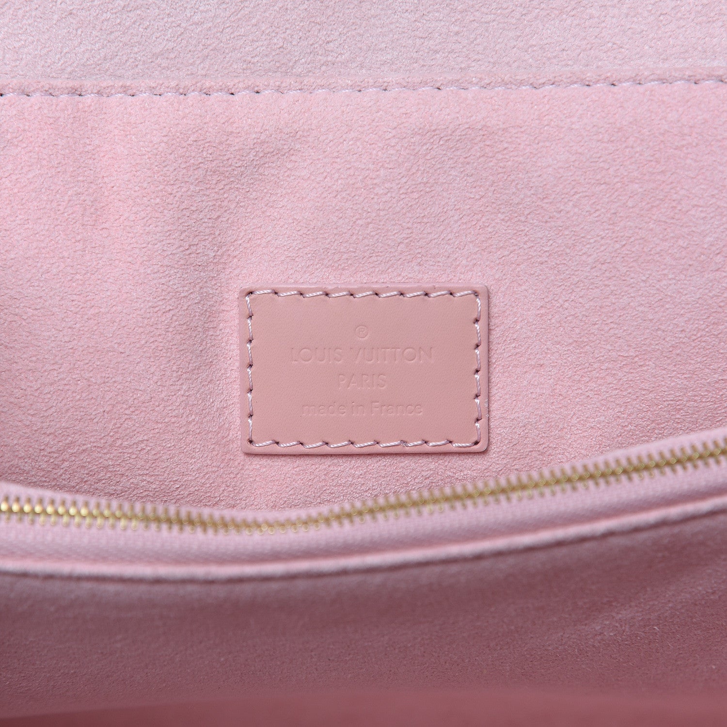 Louis Vuitton Damier Ebene Caissa Clutch Rose Ballerine 6 of 10