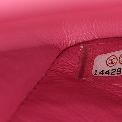 Chanel Patent Quilted Jumbo Double Flap Pink 7 of 11