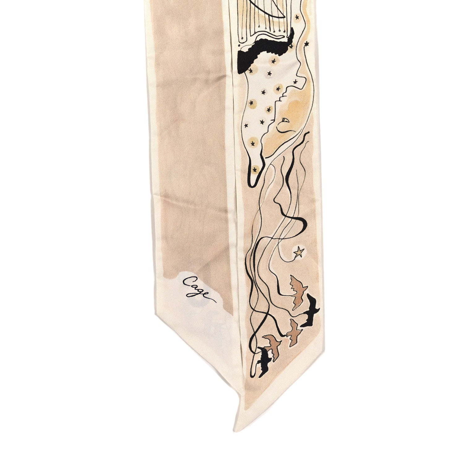Christian Dior Silk Mitzah ABCDIOR "C" Scarf Pink 2 of 4