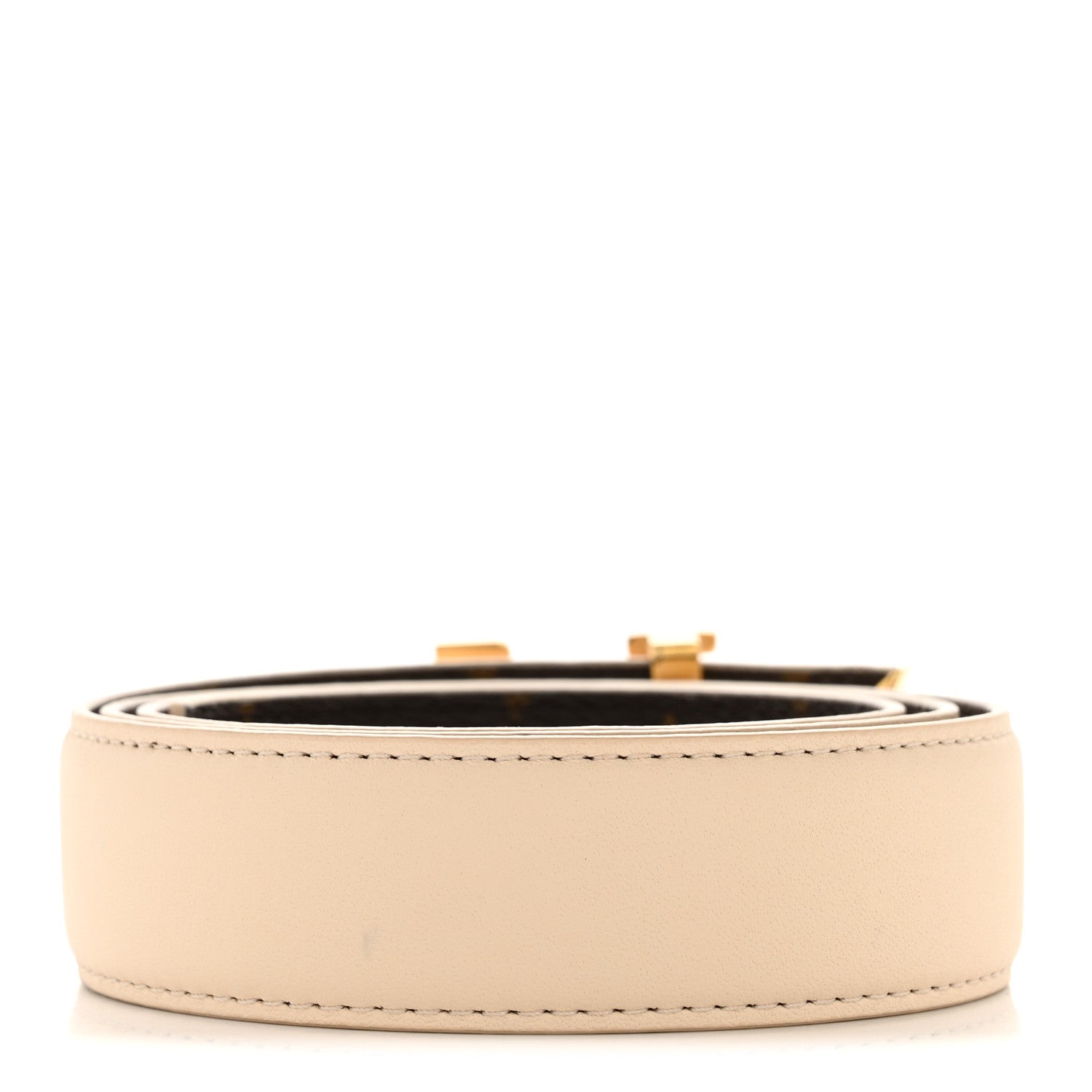 Louis Vuitton Monogram 30mm Pretty LV Reversible Belt 80 32 Beige 2 of 9