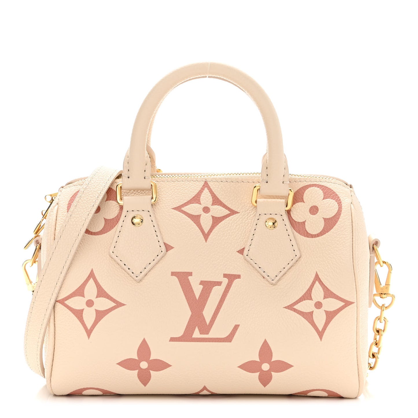 Empreinte Monogram Giant Speedy Bandouliere 20 Creme Rose Trianon