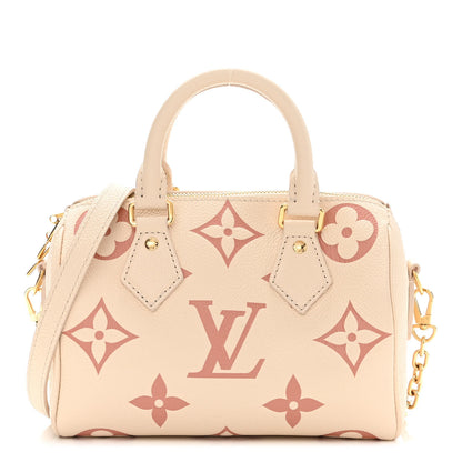 Louis Vuitton Empreinte Monogram Giant Speedy Bandouliere 20 Creme Rose Trianon 1 of 11