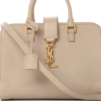 Saint Laurent Calfskin Monogram Baby Cabas Beige 9 of 12