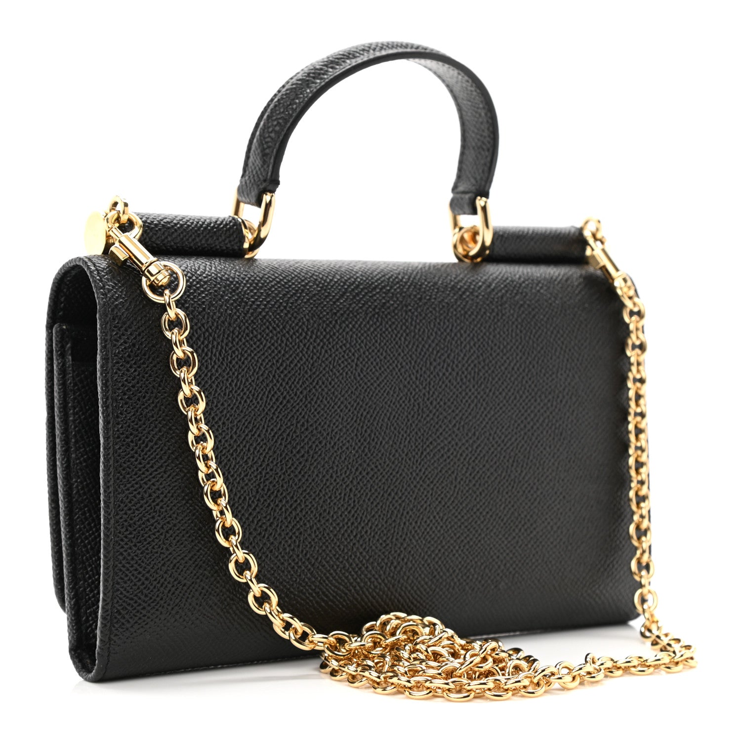 Dolce & Gabbana Dauphine Wallet On Chain Black 2 of 9