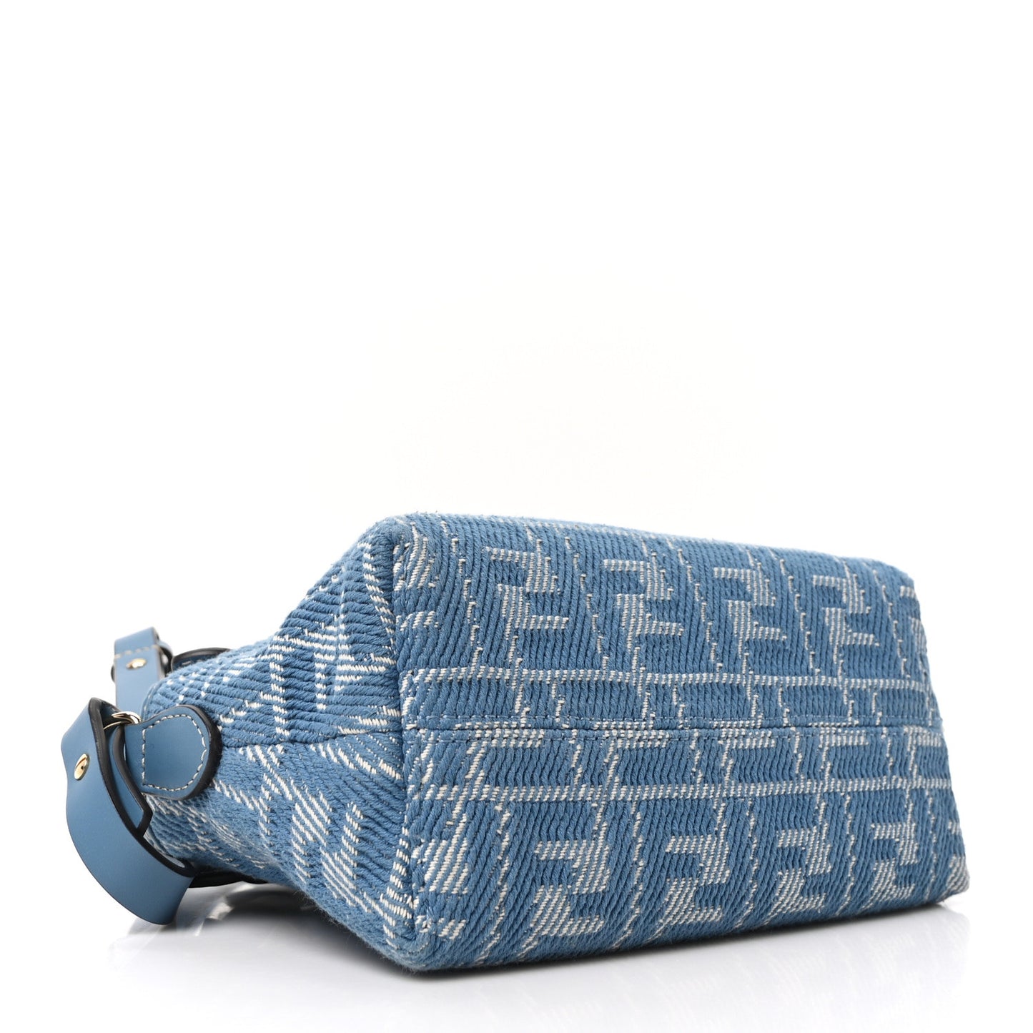 Denim Jacquard FF Effect Vitello Grace Soft Mini By The Way Boston Blue White