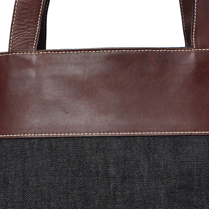 Chanel Denim Calfskin CC Tote 11 of 15