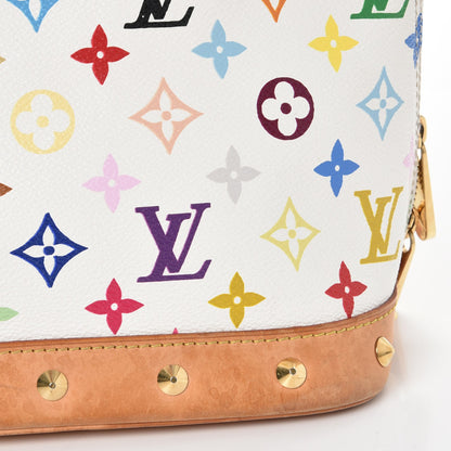 Louis Vuitton Monogram Multicolor Alma White 17 of 19
