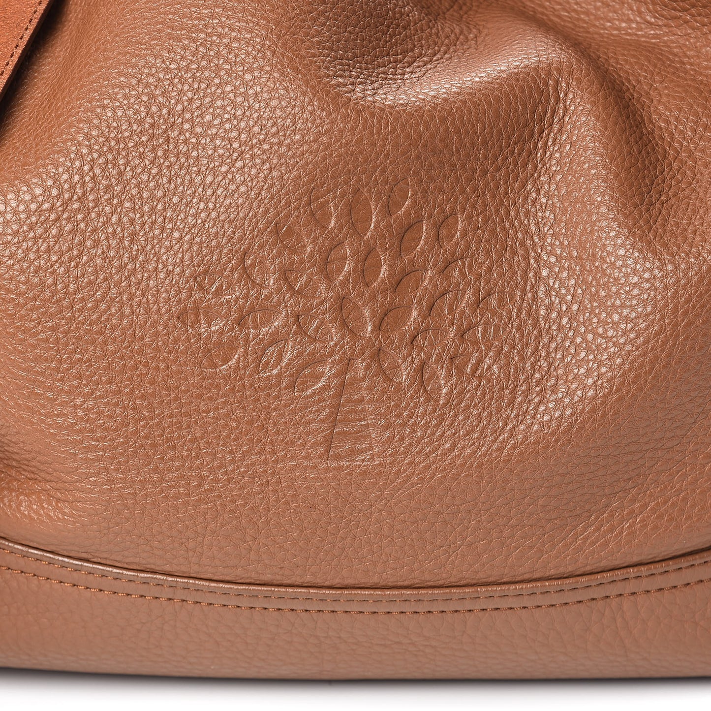 Spongy Pebbled Calfskin Effie Hobo Oak