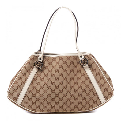 Gucci Monogram Medium GG Twins Shoulder Bag Off White 1 of 8