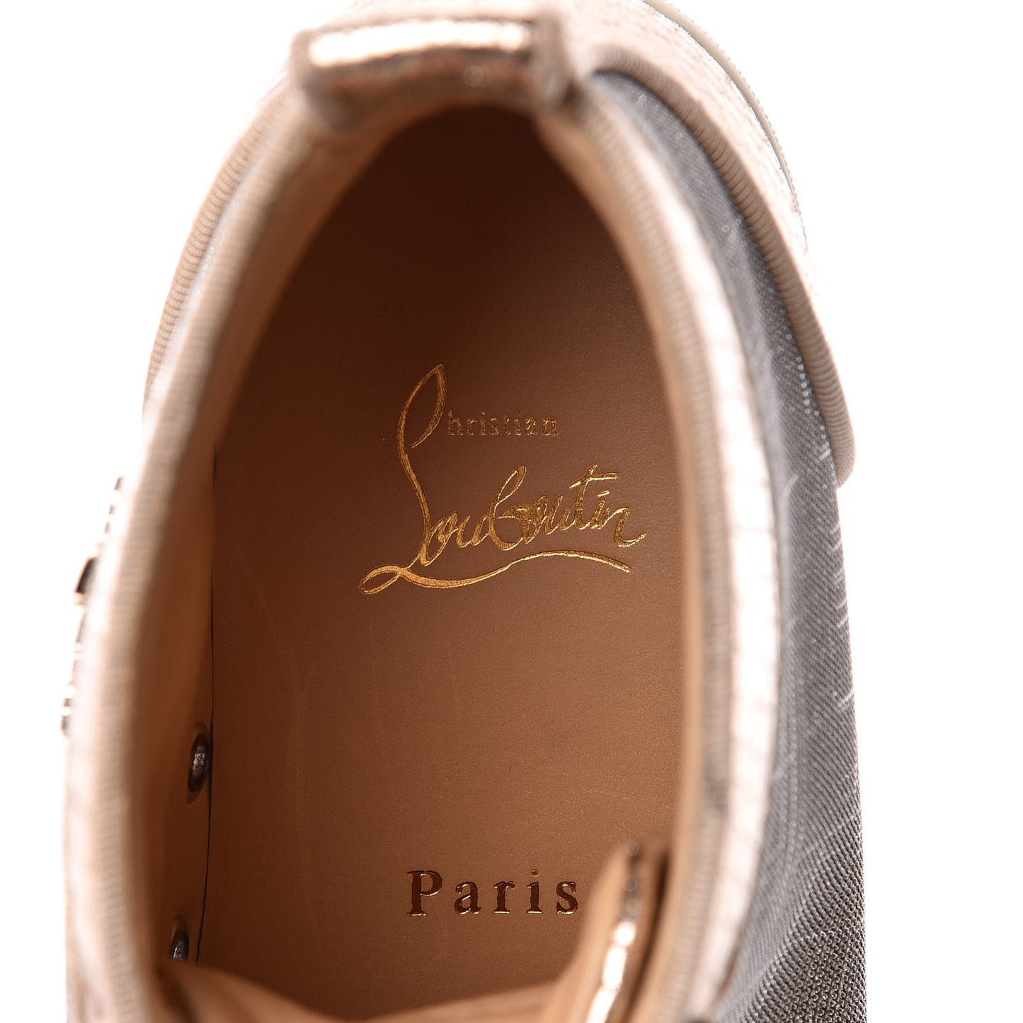 Lame Womens Lou Spikes Flat Sneakers 37.5 Gold