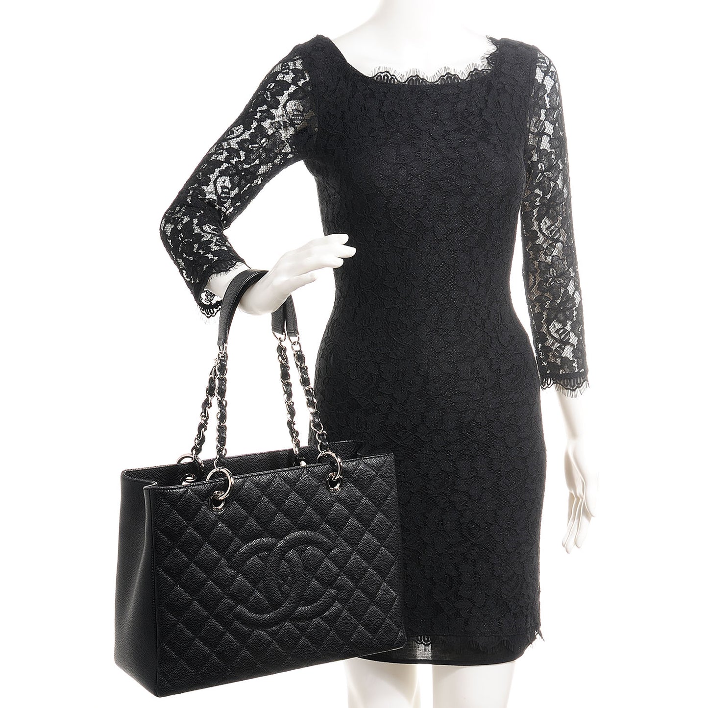 Caviar Grand Shopping Tote GST Black