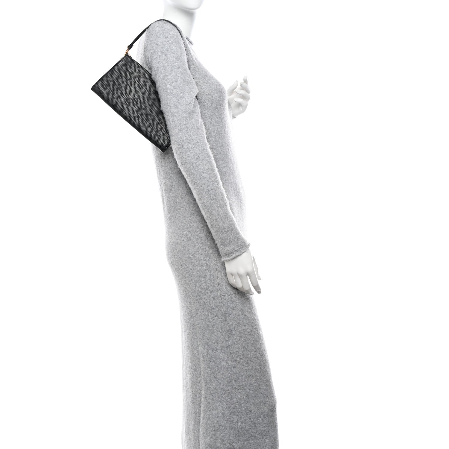 Louis Vuitton Epi Pochette Accessories 24 Black 2 of 11