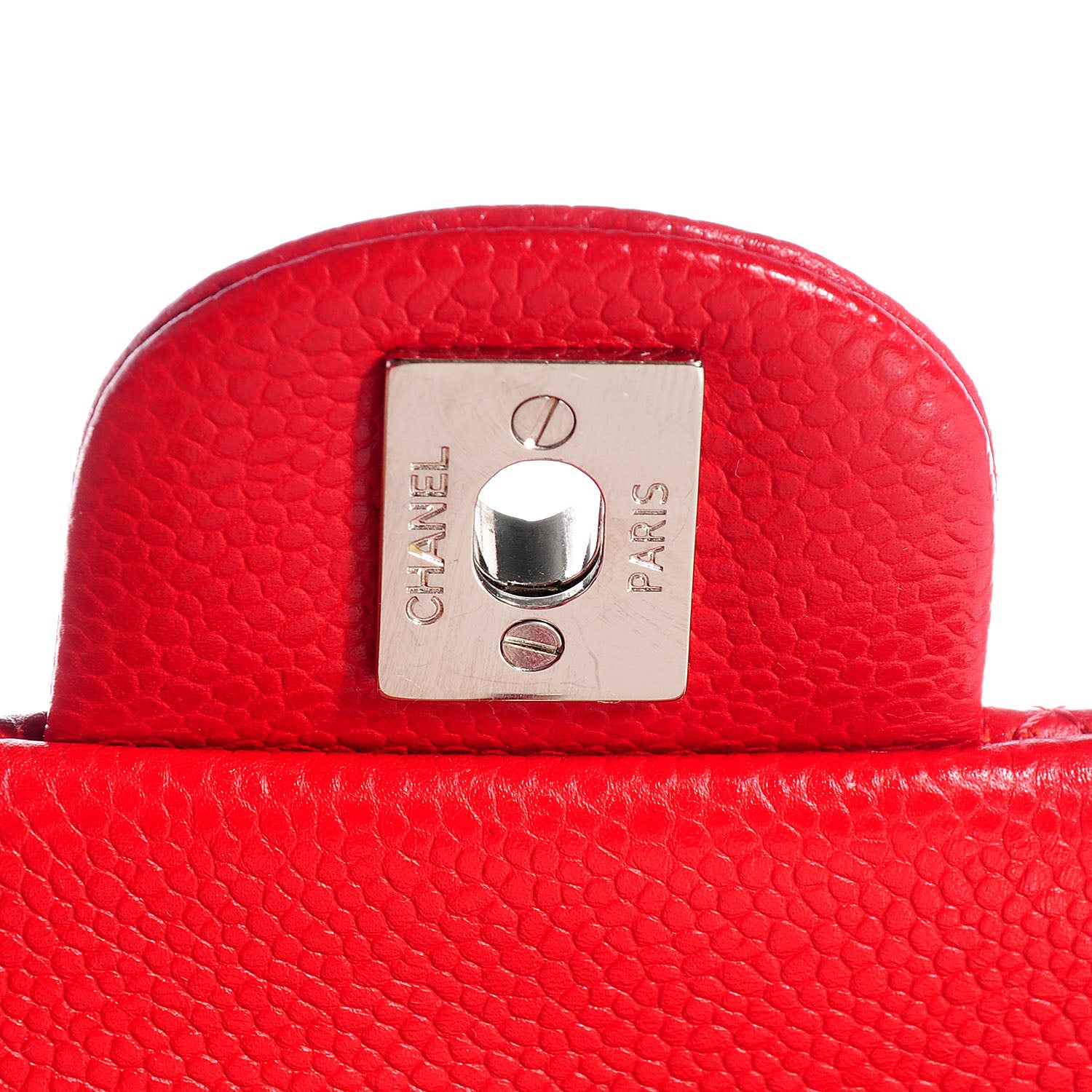 Chanel Caviar Quilted Mini Flap Red 6 of 9