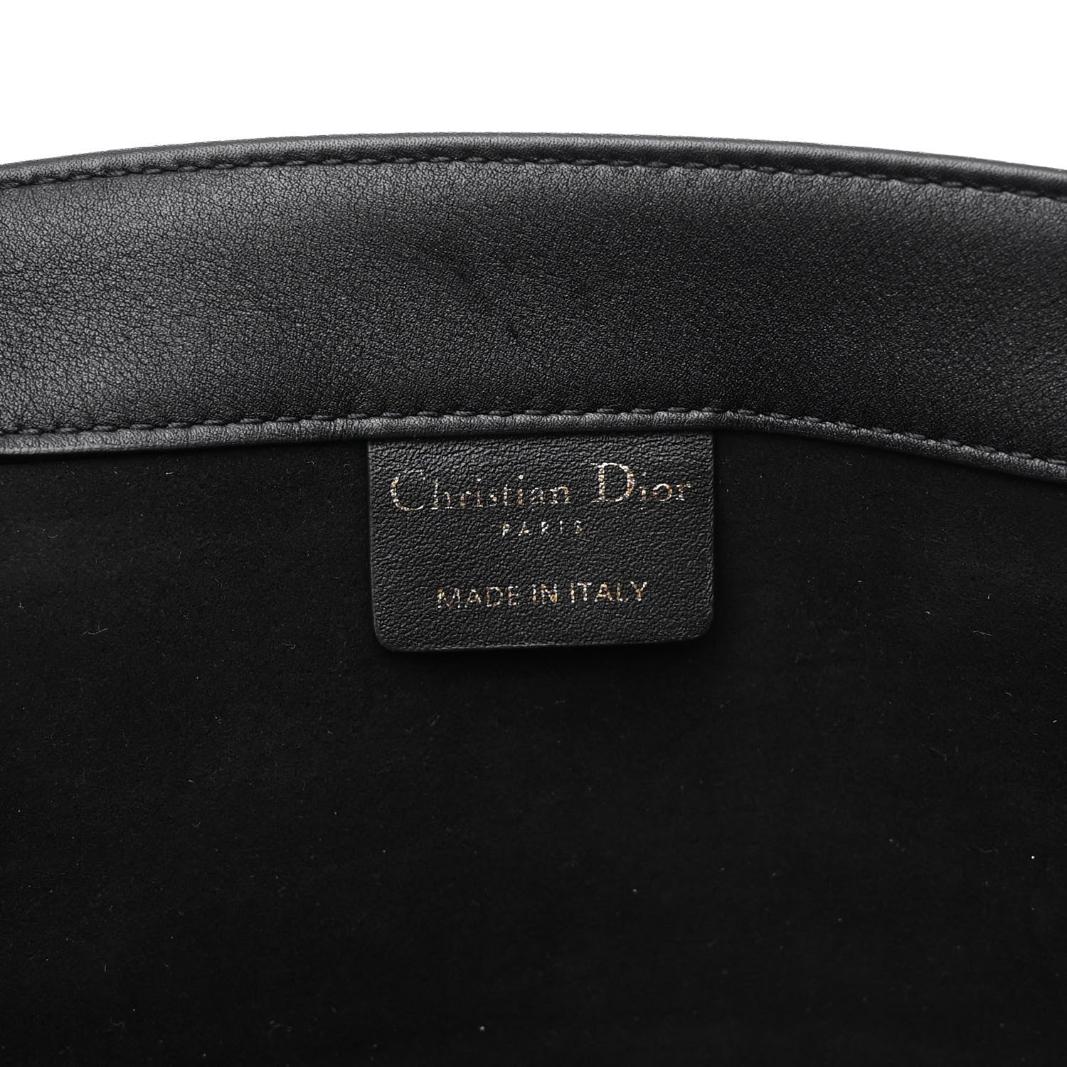 Christian Dior Calfskin Embossed Medium Book Tote Black 6 of 9