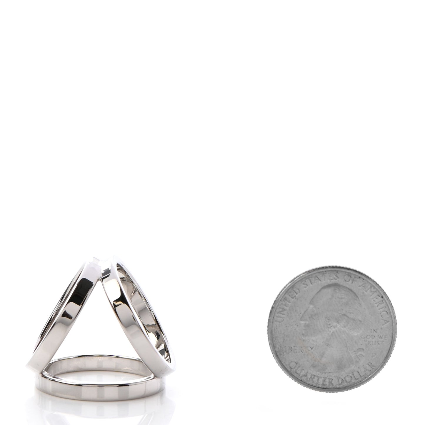 Palladium Trio Scarf Ring