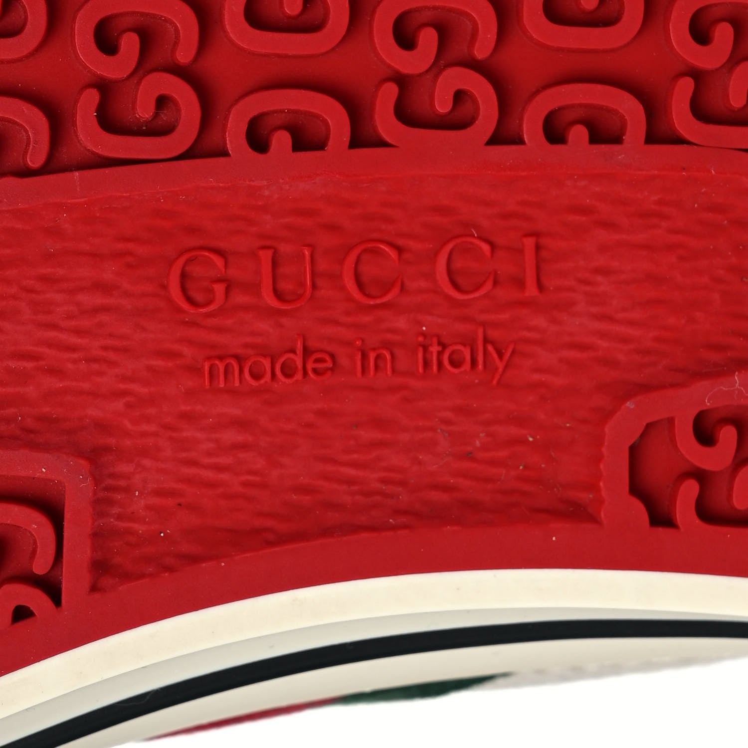 Gucci GG Monogram Web Womens 1977 Tennis High Top Sneakers 38 Beige Ebony Mystic White 6 of 8