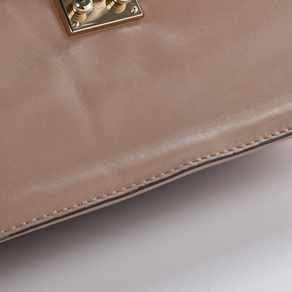 Valentino Garavani Vitello Large Glam Lock Rockstud Flap Poudre 9 of 13