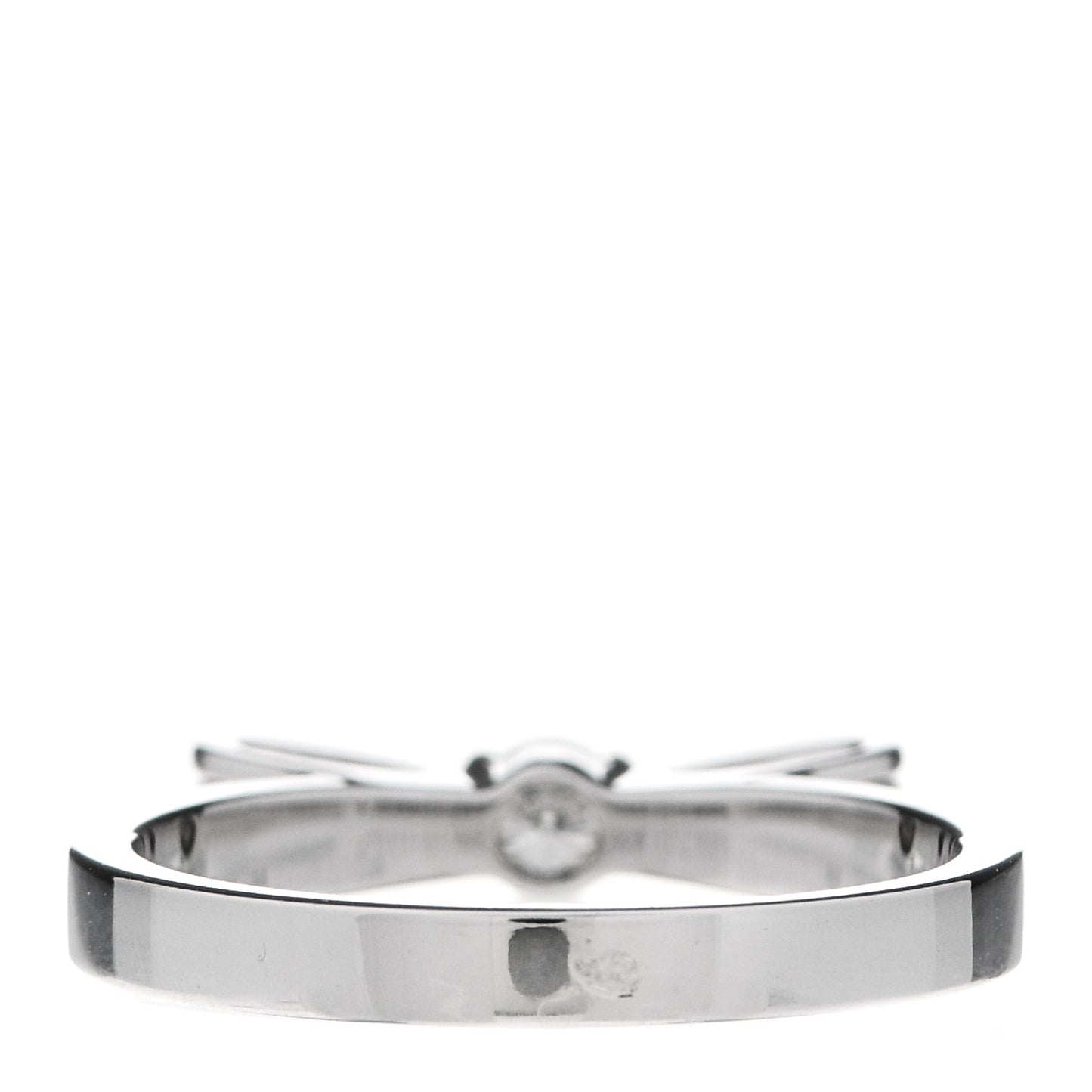 18K White Gold Diamond Ruban Ring 49 4.75