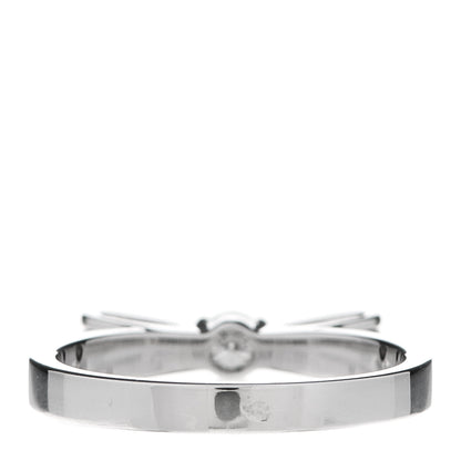 Chanel 18K White Gold Diamond Ruban Ring 49 4.75 4 of 8