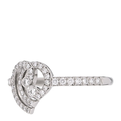 Tiffany Platinum Diamond Enchant Heart Ring 54 7 3 of 6