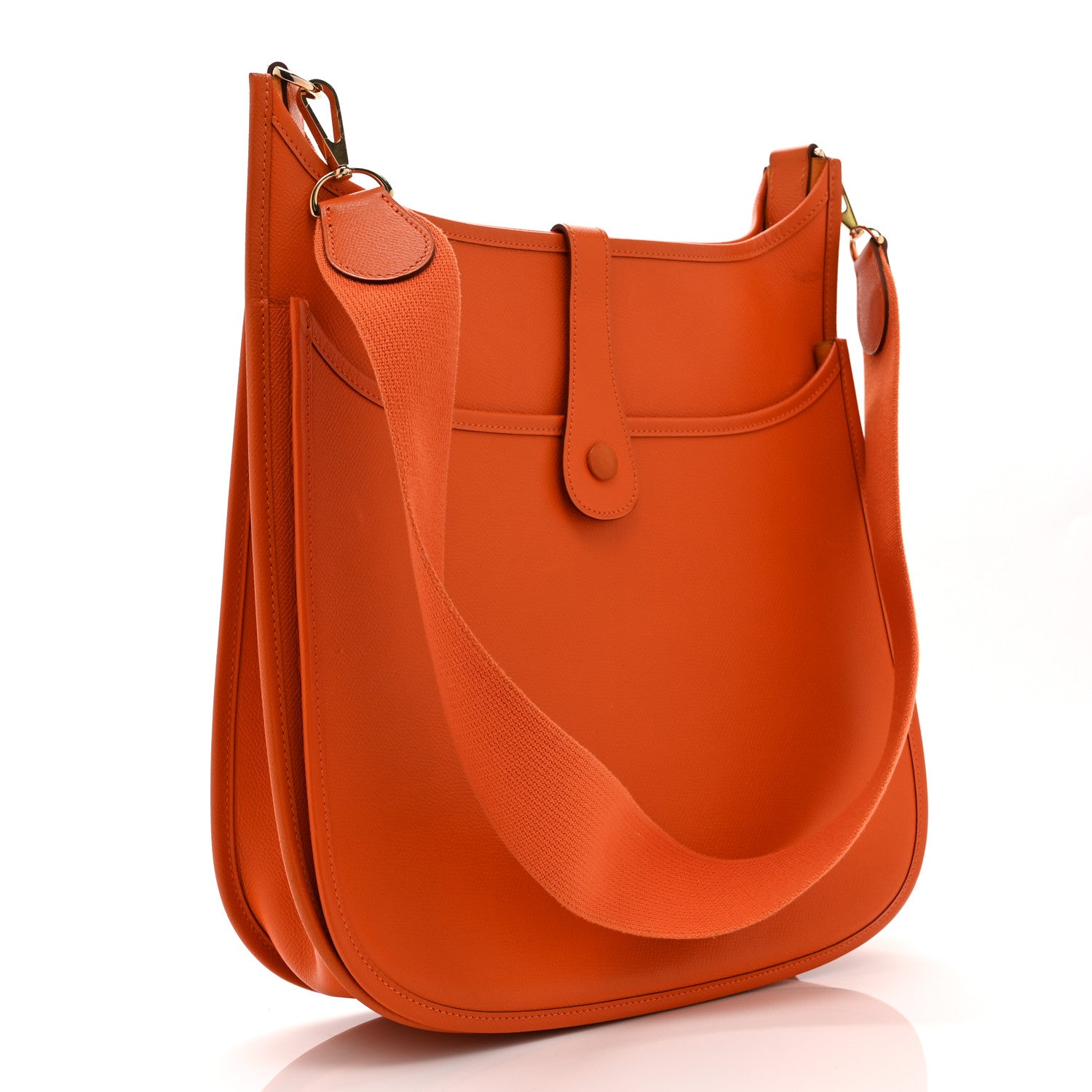 Hermes Epsom Evelyne II GM Orange 3 of 11