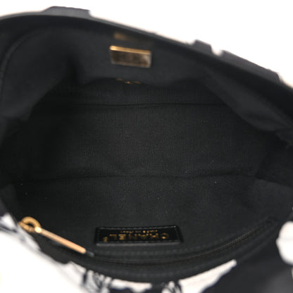 Chanel Canvas Printed Deer Coco Mini Single Flap White Black 5 of 10