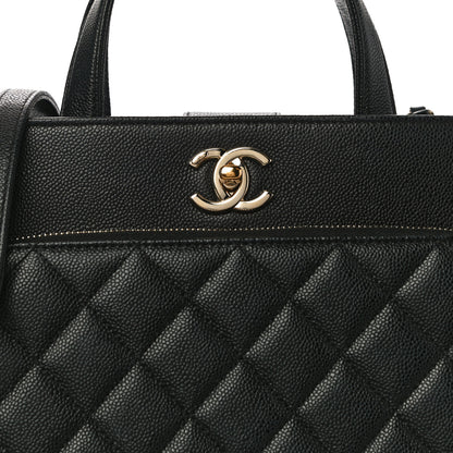 Chanel Caviar Quilted Small Business Affinity Shopping Bag Black 8 of 10