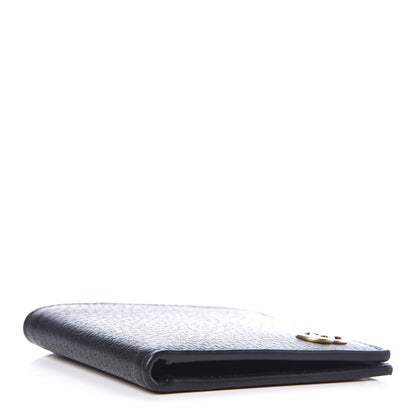 Gucci Calfskin Boar Effect GG Marmont Bi-Fold Wallet Black 4 of 8