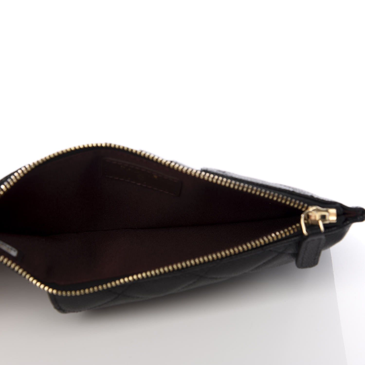Chanel Caviar Quilted Classic Flat Wallet Pouch Black 4 of 9