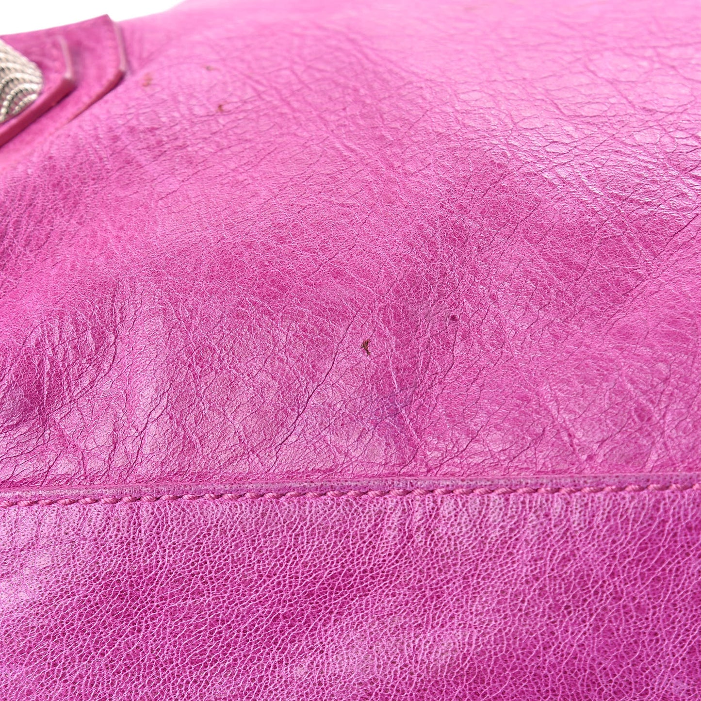 Agneau Giant 21 Silver Hardware Weekender Magenta