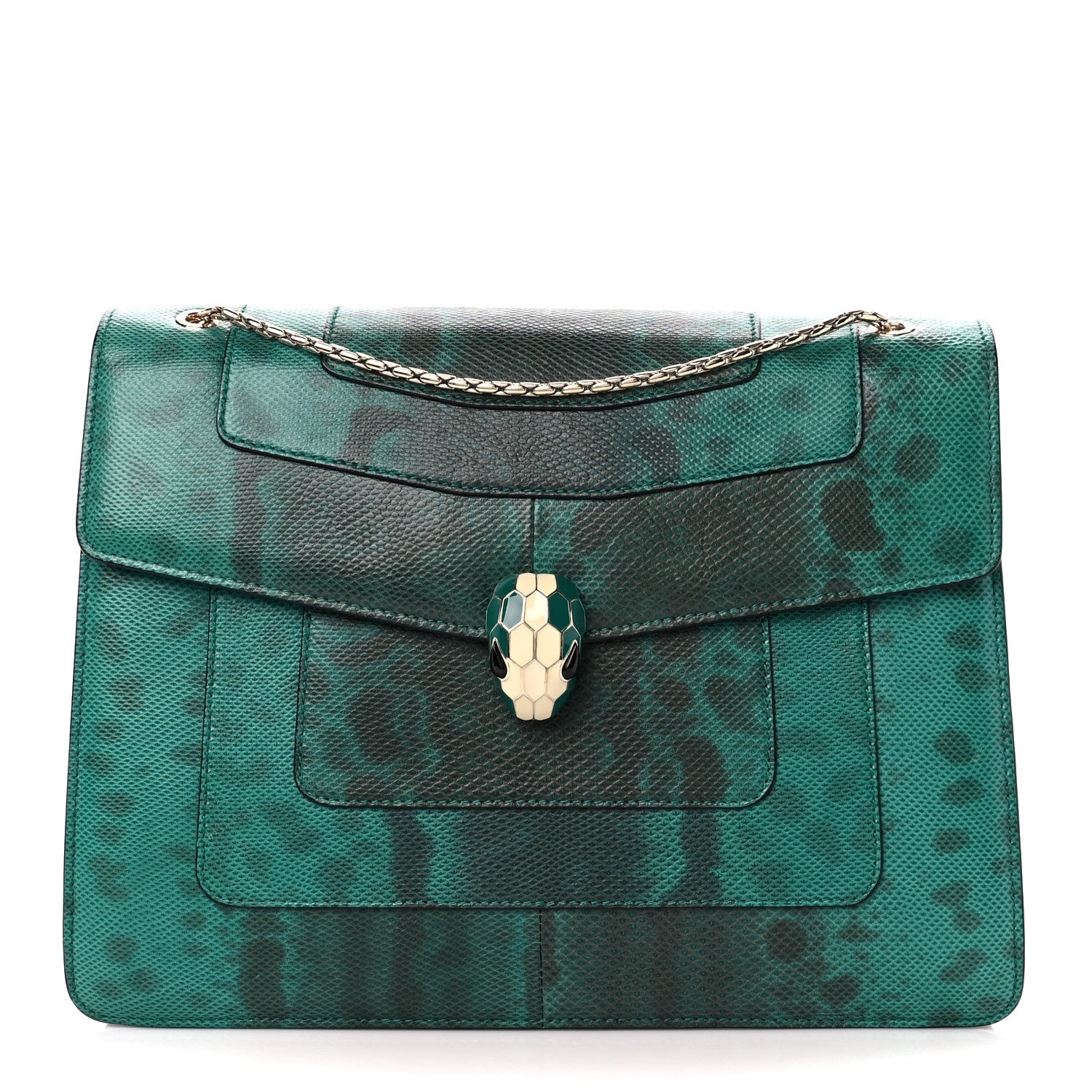 Bulgari Karung Serpenti Forever Crossbody Green 1 of 13