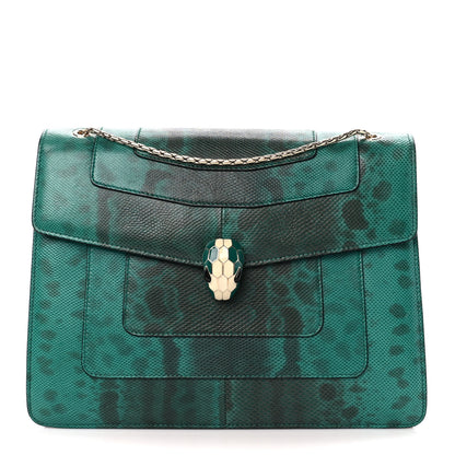 Bulgari Karung Serpenti Forever Crossbody Green 1 of 13