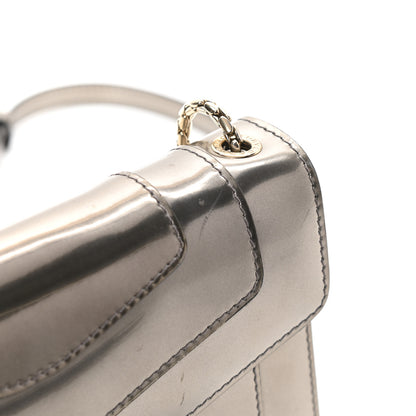 Bulgari Metallic Serpenti Forever Small Shoulder Bag Silver 10 of 13