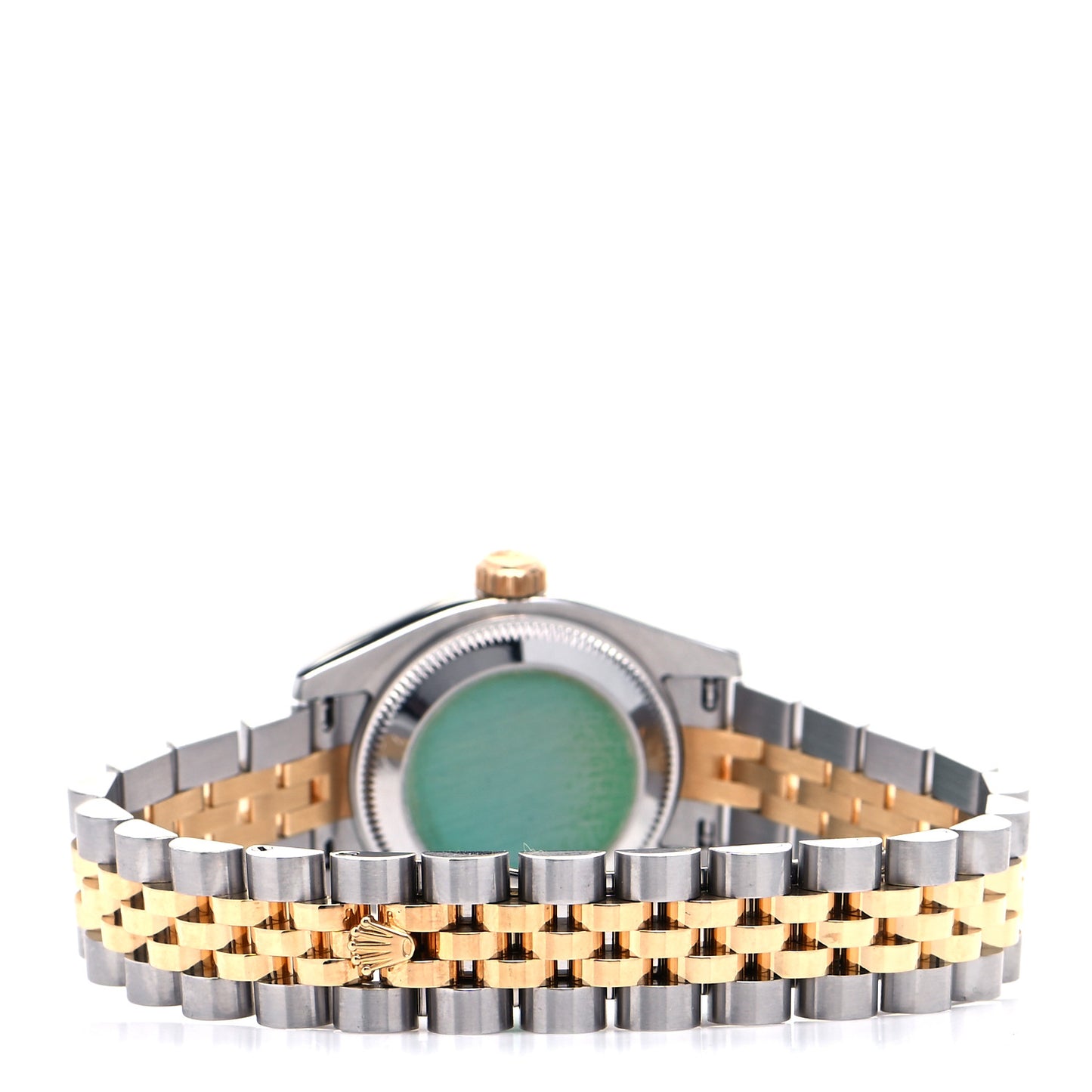 Stainless Steel 18K Yellow Gold Diamond 26mm Oyster Perpetual Datejust Watch Blue 179173