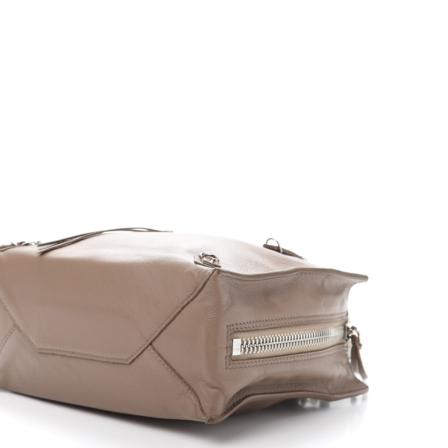 Balenciaga Calfskin Papier Mini A4 Zip Around Tote Beige Sable 10 of 12