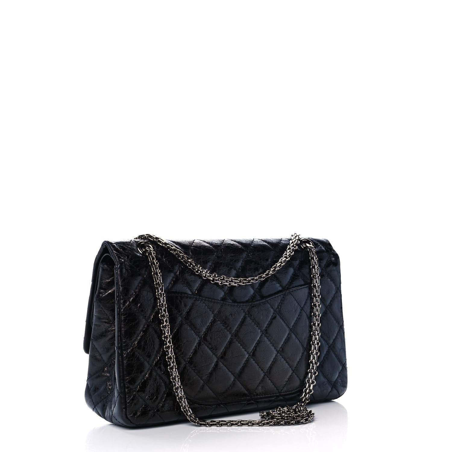 Chanel Metallic Aged Calfskin Quilted 2.55 Reissue 227 Flap Black 3 of 11