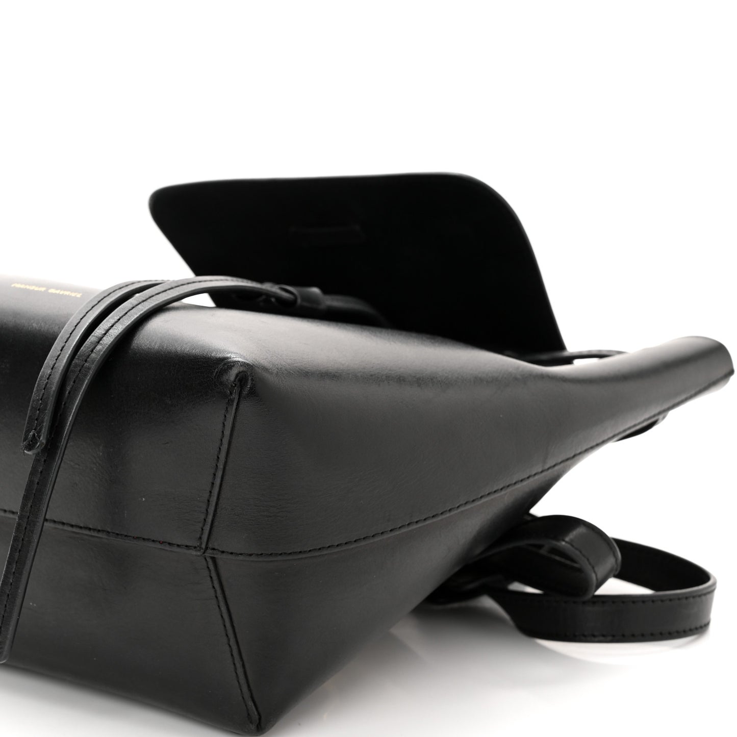 Vegetable Tanned Calfskin Mini Backpack Black Flamma