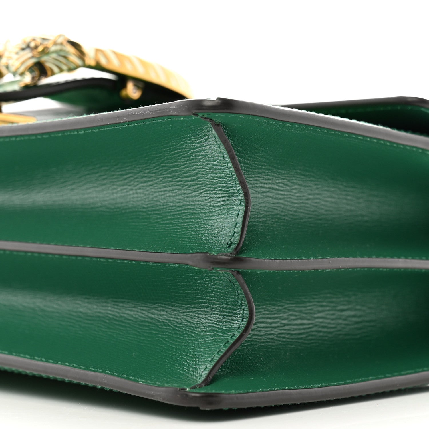 Gucci Azalea Calfskin Enamel Small Dionysus Shoulder Bag New Shamarock Emerald Off White 11 of 13