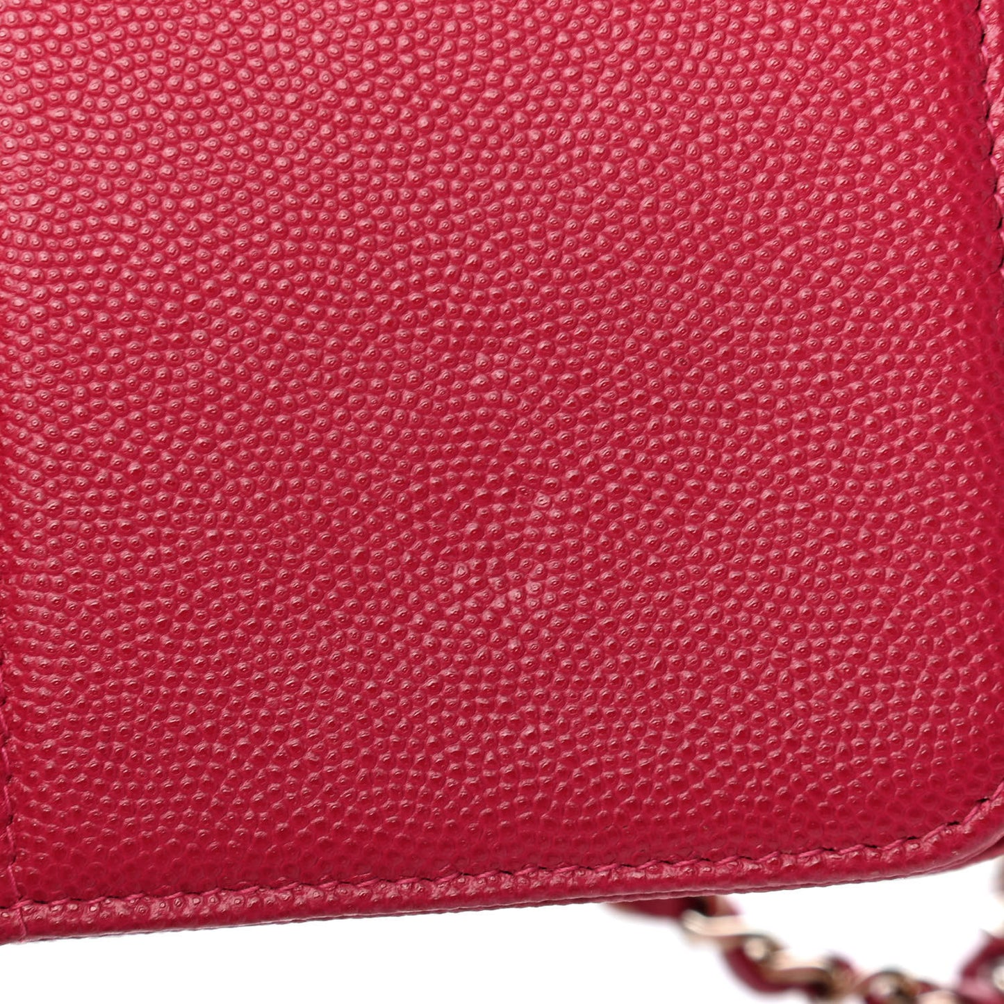 Caviar Quilted Boy Wallet On Chain WOC Fuchsia
